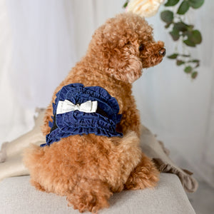 デニムマナーベルト デニムカラー　装着イメージ 男の子犬用｜KALINA