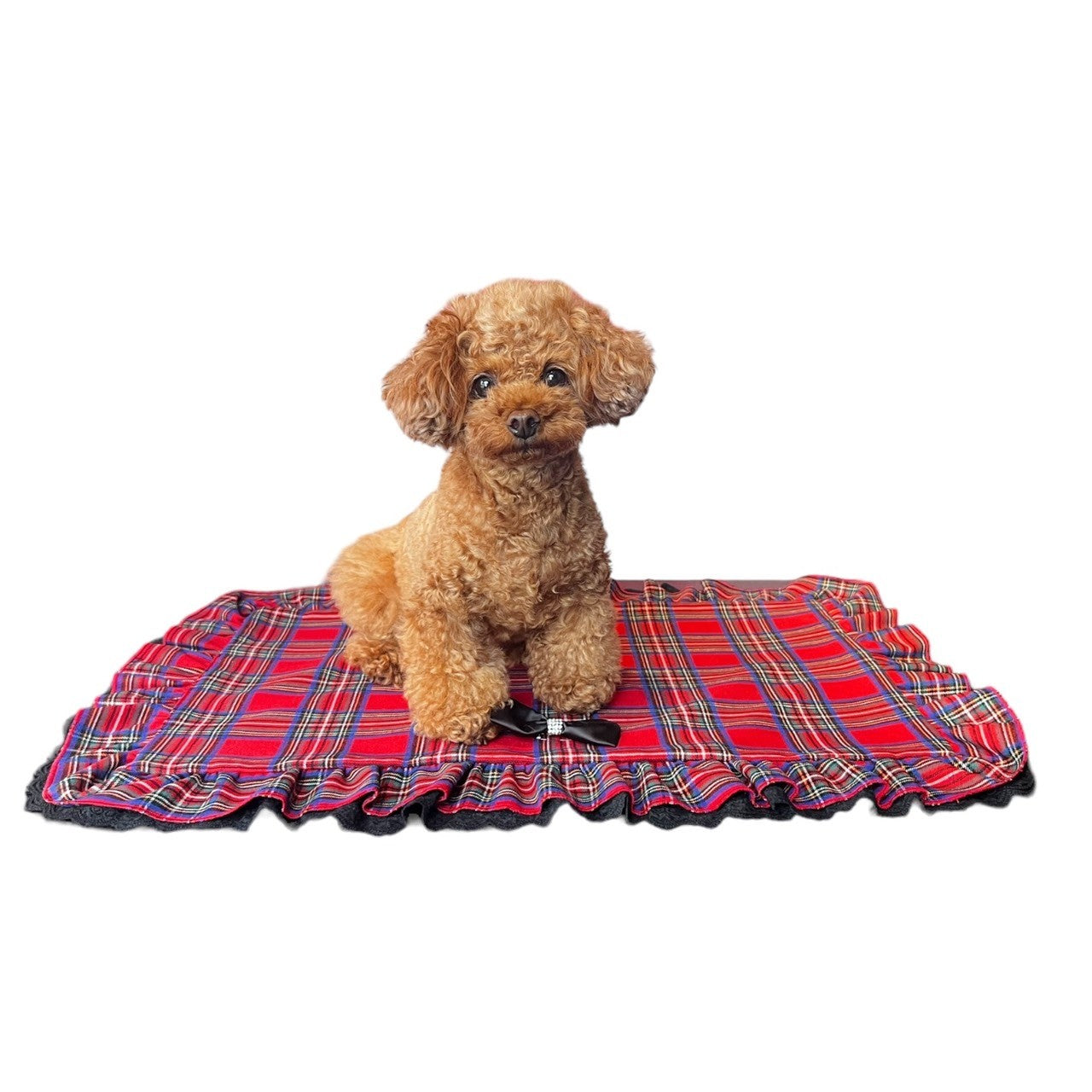 チェックカフェマット（XSサイズ・Mサイズ）| 小型犬 お出かけ カフェ用 おしゃれ ドッグウェア  KALINA