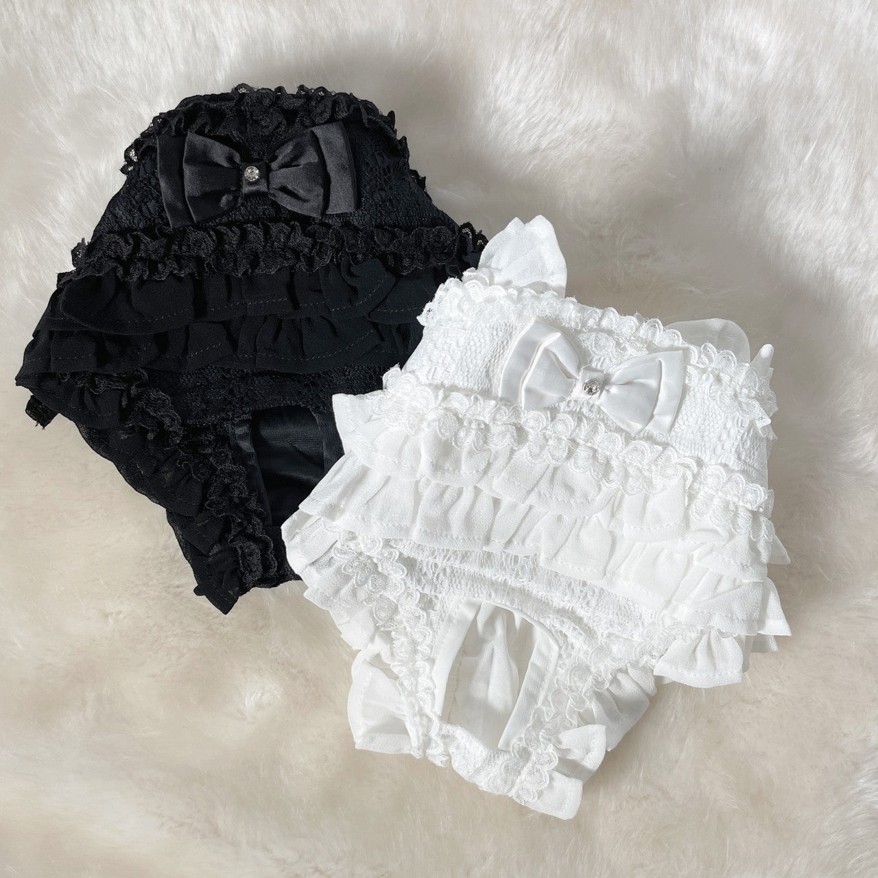 女の子たて柄レースマナーパンツ |  犬服 小型犬 ドッグウェア マナーウェア 女の子 KALINA