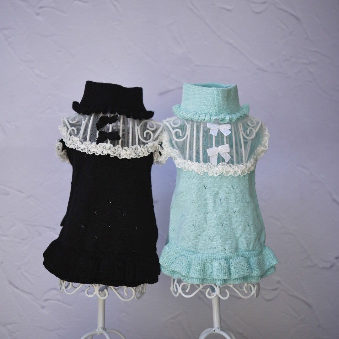 【SALE】チュールヨーク切り替えワンピース | 犬服 小型犬 ドッグウェア KALINA