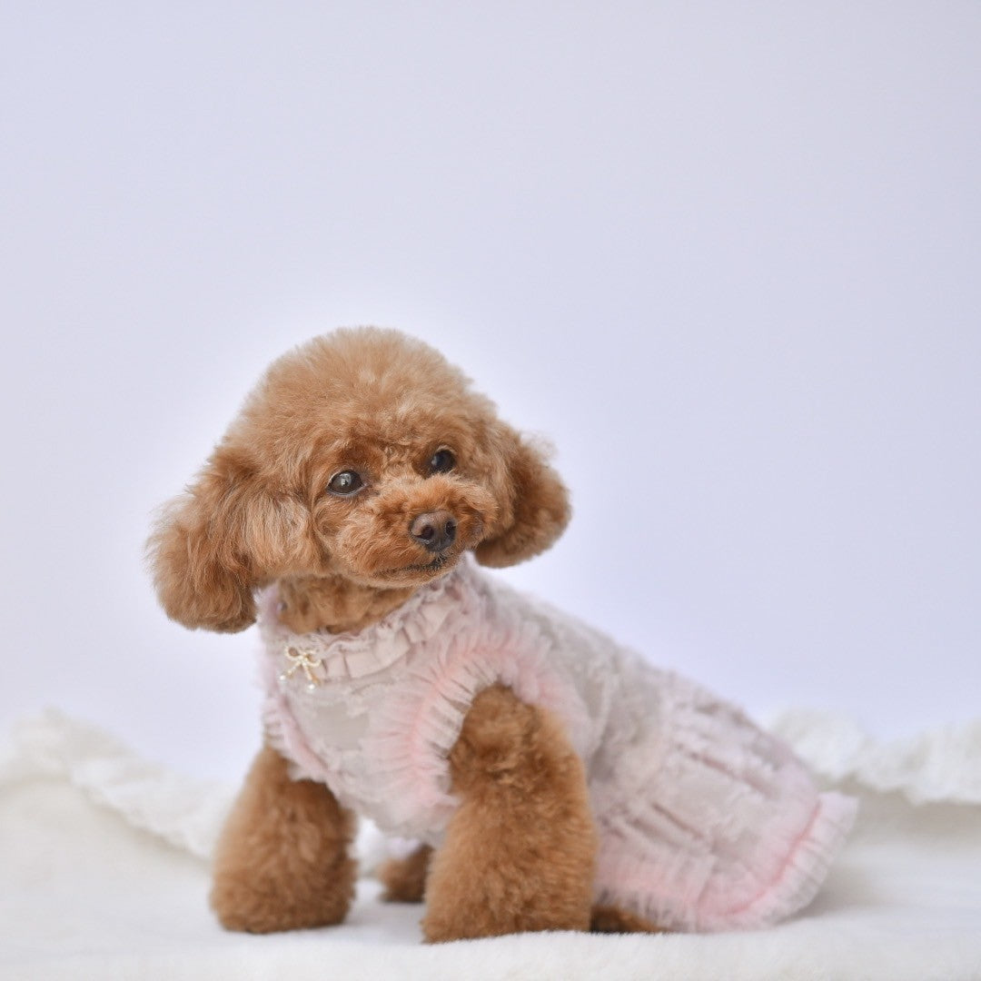 シアー千鳥ワンピース | 犬服 小型犬 ドッグウェア KALINA