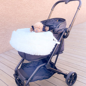 【新作】フェイクファーチュールふりふりカートカバー｜小型犬　お出かけ　KALINA