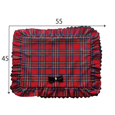 チェックカフェマット（XSサイズ・Mサイズ）| 小型犬 お出かけ カフェ用 おしゃれ ドッグウェア  KALINA