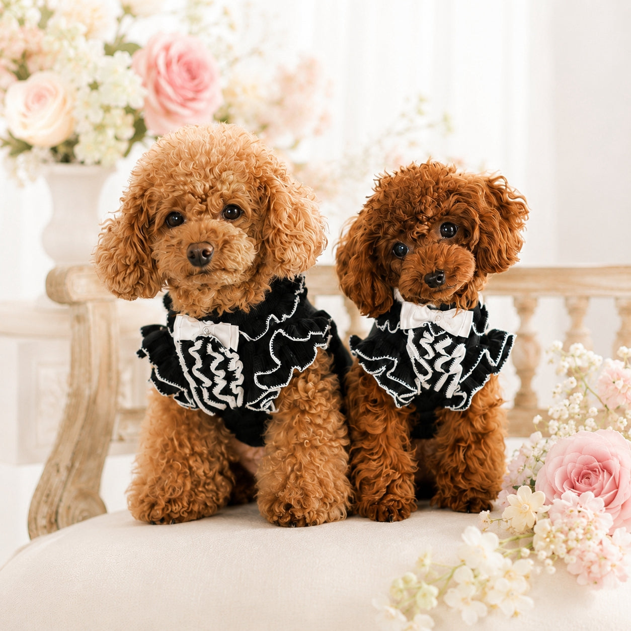 カシミヤ混ふりふりワンピース KALINA カリーナ 犬の服 犬服 ドッグ