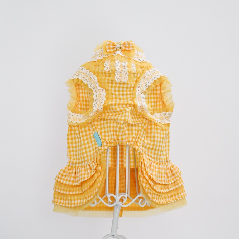 ギンガムチェックワンピース｜犬服 小型犬 ドッグウェア KALINA