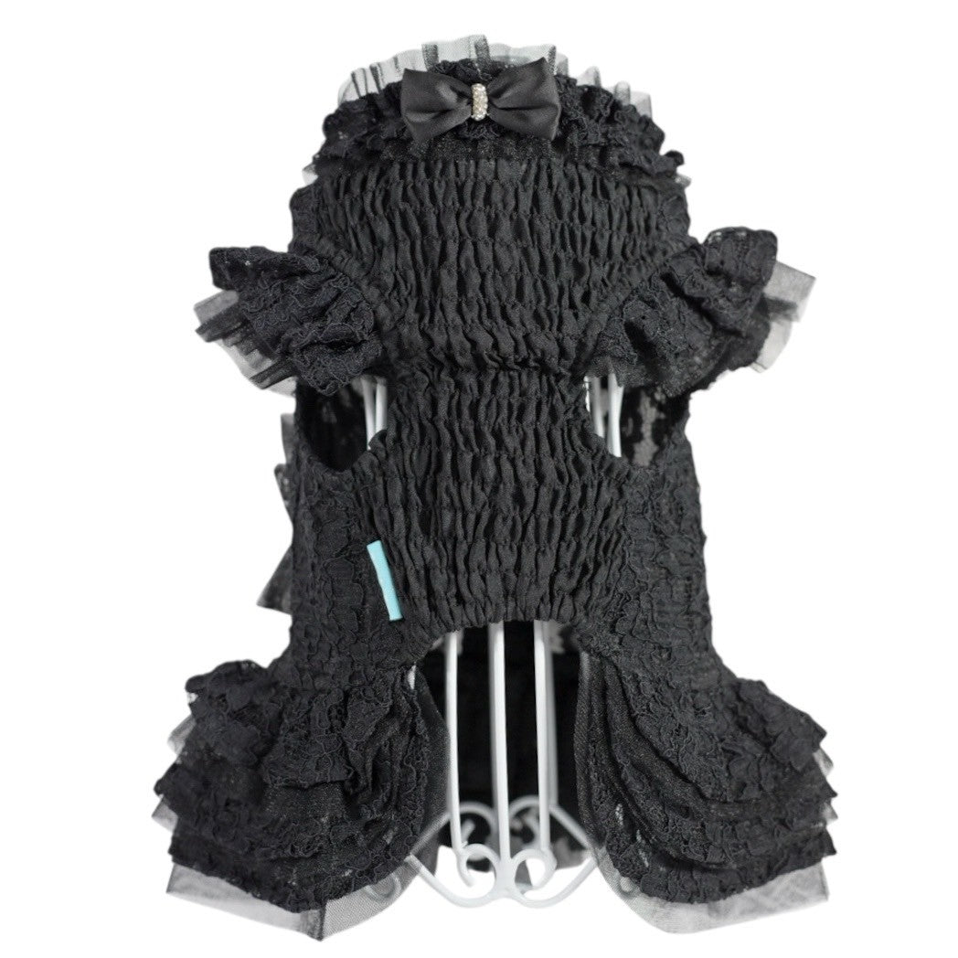 新作】シャーリングレースワンピース ｜犬服 小型犬 ドッグウェア