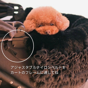 アジャスタブルナイロンベルトをカートのフレームに通してね