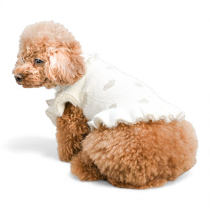 【新作・一部予約】フェレット風ラメジャカードワンピース｜犬服 小型犬 ドッグウェア お出かけ KALINA