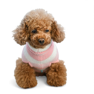 【新作】ふんわりボーダーパジャマ｜犬服 小型犬 ドッグウェア おうち時間 パジャマ KALINA