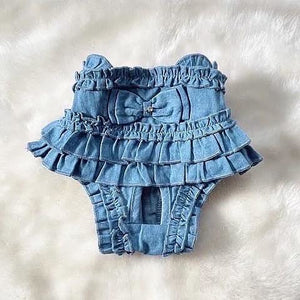 デニムマナーパンツ 後ろ姿
