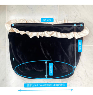 ふわモコバッグインバッグのサイズ表