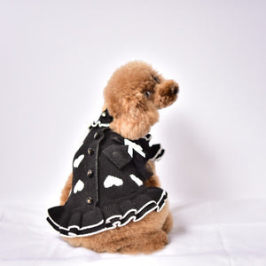 ニットハート柄ワンピース | 犬服 小型犬 ドッグウェア 秋冬 KALINA