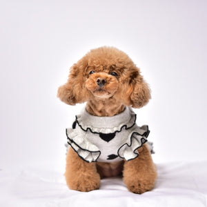 ニットハート柄ワンピース | 犬服 小型犬 ドッグウェア 秋冬 KALINA