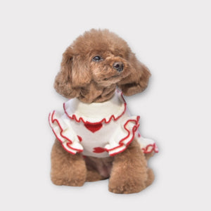 ニットハート柄ワンピース | 犬服 小型犬 ドッグウェア 秋冬 KALINA