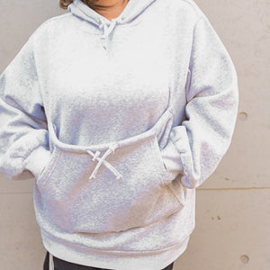 犬用ポケット付きパーカー ケイティパーカー グレー 正面 オーバーサイズ