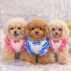 UVカットセーラーニットワンピース 2色展開 正面着用イメージ