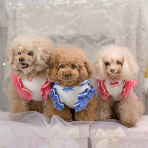 UVカットセーラーニットワンピース 2色展開 正面着用イメージ