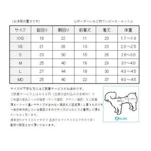 いちごニット(フリルあり)・ボーダーいちごニット(フリルなし)