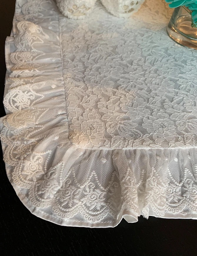 レースカフェマット XSサイズ | 小型犬 お出かけ ドッグウェア カフェ用 おしゃれ KALINA