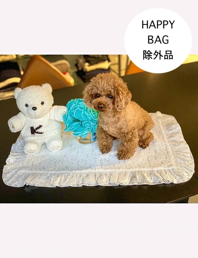 レースカフェマット Mサイズ | 小型犬 お出かけ ドッグウェア カフェ用 おしゃれ KALINA