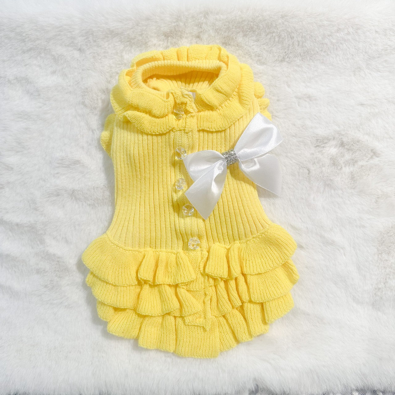 リブ後ろリボンワンピース | 犬服 小型犬 ドッグウェア 秋冬 KALINA